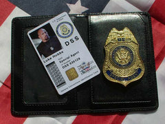 DSS ID Card Holder ID Card Wallet Fast & Furious Police Metal Badge Holder Games Prop Replica