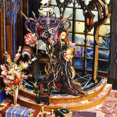 Phantom Law of the Night: DIY Magic Booknook - Craft Your Own Mysterious Enchantment,Cute Gifts, Diorama,Desk Decoration,Book Nook Diorama