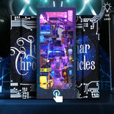 Endless Dimensions Enter the Cyberpunk Realm DIY Book Nook Personalized Gifts,Book Shelf Insert, Wood Book Case,Book Nook,Gifts for Kids