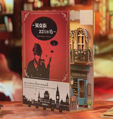 Sherlock Holmes Baker Street Home Decoration Bookshelf Decorations Bookshelf Insert Induction Book Stand Desk Decoration Miniature Art,Gifts