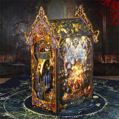 Phantom Law of the Night: DIY Magic Booknook - Craft Your Own Mysterious Enchantment,Cute Gifts, Diorama,Desk Decoration,Book Nook Diorama