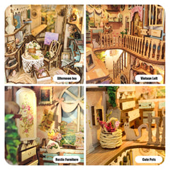 Pastoral Diary,diy nook,book nook kit,Birthday Gifts,Housewarming Gifts,home decor,Miniature Book Nook,Handmade Gift,DIY Booknook,Decoration