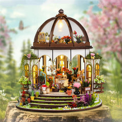 Hanging Garden,Miniature House,Miniature Dollhouse,Diy Dollhouse,Kid Craft,Book Nook,book lover gift,bookshelf,bookshelf decor,book nook kit