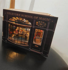 Diy Magic House,Four mesmerizing miniatures,Booknook,3D Puzzle,Bookshelf Decor,Miniature House,Diy Mini House,Dollhouse Kit,Gifts