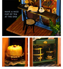 Rose Garden,minidoll house,Puzzle,DIY craft kit,miniature dollhouse,gift idea,wood crafts,DIY house kit,DIY miniature kit,garden dollhouse