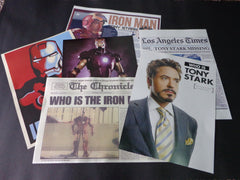 Iron Man Secret File Ironman Tony Stark S.H.I.E.L.D. Files Paper Props Movie Props Replica