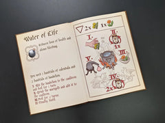 Kingdom Come Deliverance Potion Book Henry Alchemy Guide KCD2 Journal Props