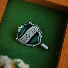 Magic Academy Metal Brooch Head GIRL Badge Brooch Head BOY Badge Brooch Gryffindor Hufflepuff Ravenclaw Slytherin Gift