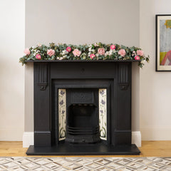 6Ft Faux Pink And White Eucalyptus Artificial Garland