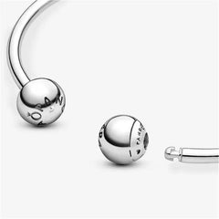 Pandora Moments Open Bangle,S925 Sterling Silver Charm Bracelet,Gift for Her