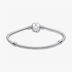 Pandora Moments Marvel The Avengers Logo Clasp Snake Link Bracelet,S925 Sterling Silver Charm Bracelet,Gift for He