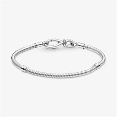 Pandora Moments Infinity Knot Snake Link Bracelet,S925 Sterling Silver Charm Bracelet,Gift for Her