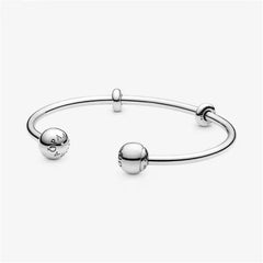 Pandora Moments Open Bangle,S925 Sterling Silver Charm Bracelet,Gift for Her