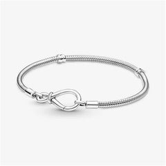 Pandora Moments Infinity Knot Snake Link Bracelet,S925 Sterling Silver Charm Bracelet,Gift for Her