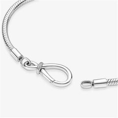 Pandora Moments Infinity Knot Snake Link Bracelet,S925 Sterling Silver Charm Bracelet,Gift for Her