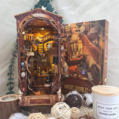 Bestsellers of 2024!Enchanting DIY Magic World BookNook: A Faith-Filled Gift of Whimsy and Wonder,DIY Booknook,Desk Decoration,Book Nook