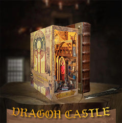 Dragon Castle,Booknook,Diy kits,Bookshelf Decor,diy nook,dollhouse,diy dollhouse,gift for him,gift for her,book nook kit,cute gifts